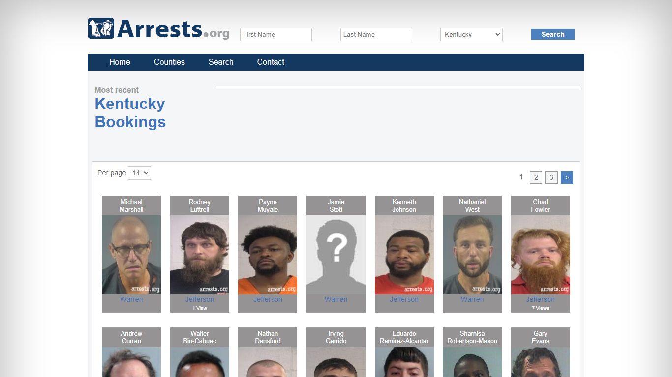 Kentucky Arrests and Inmate Search